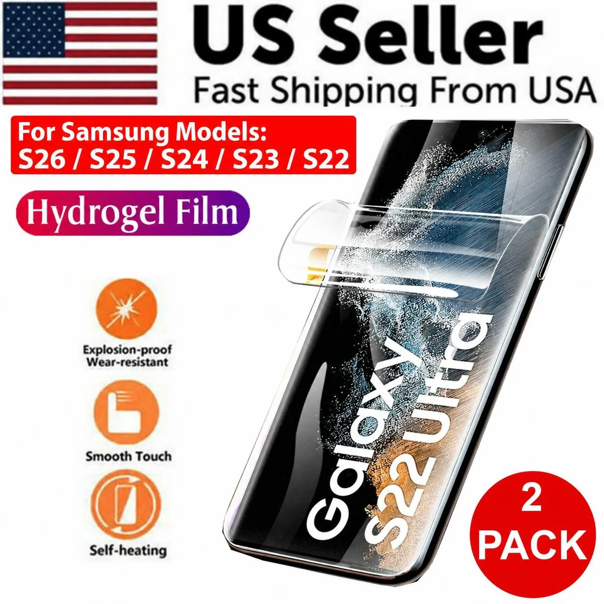 The Perfect Part The Perfect Part Hydrogel Screen Protector 25-pack Type 565 For Samsung Galaxy S25 — product photo