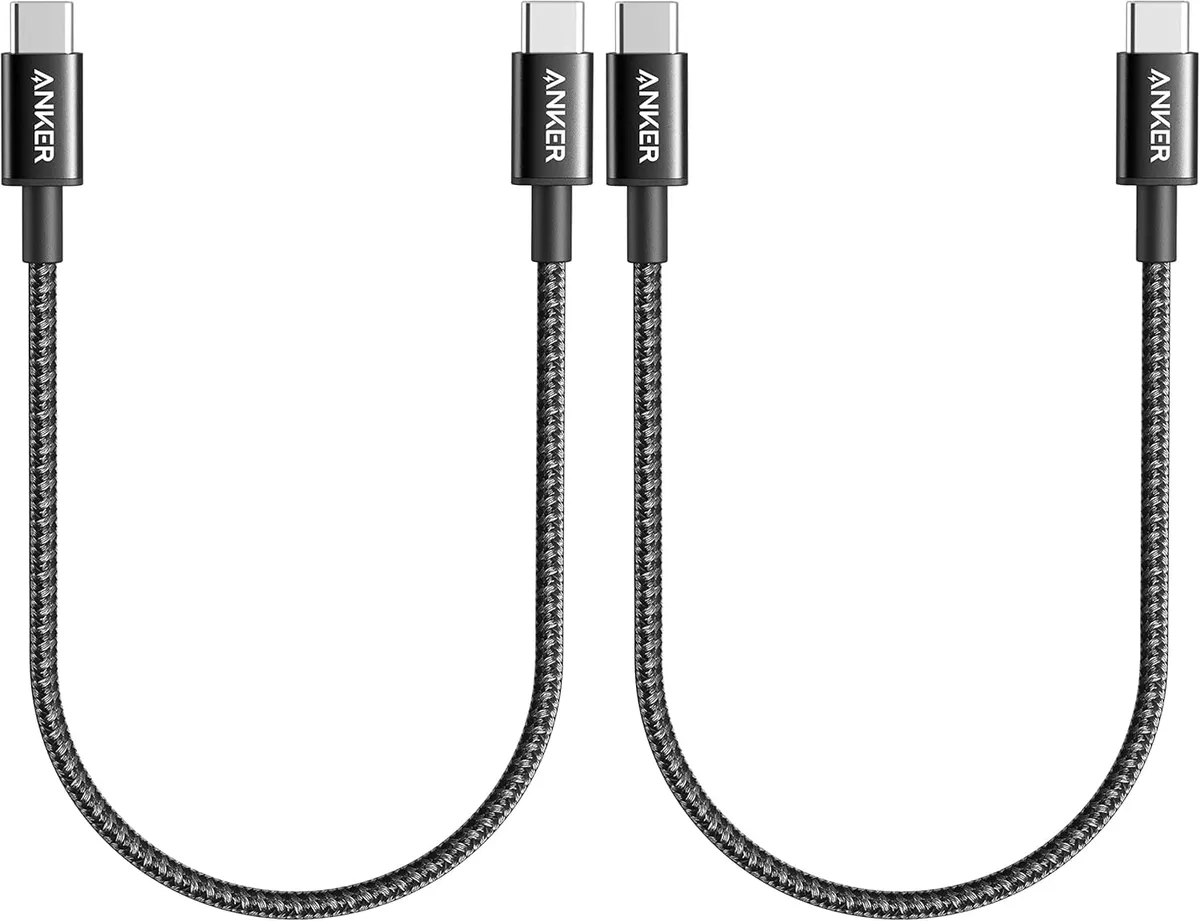  Belkin A8751 USB-C to USB-C cable 1 ft 2-pack 60W black — product photo