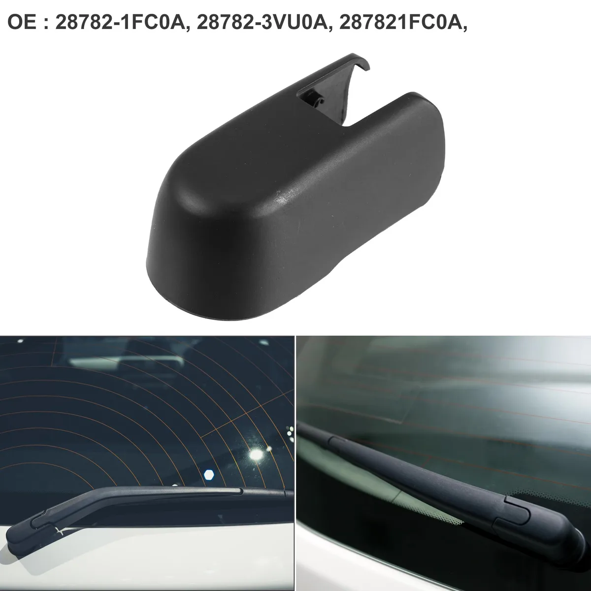 Unique-Bargains Unique-Bargains Rear Wiper Arm Cover Cap Black Nissan Murano 2012-2014 — product photo