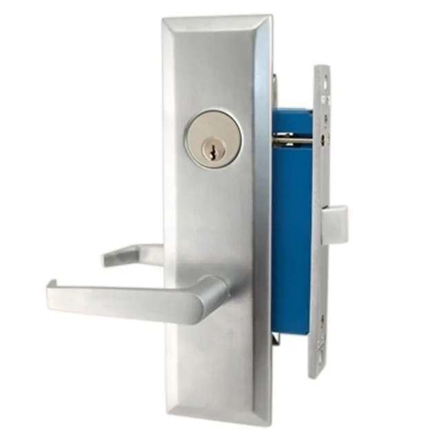 MAXTECH MAXTECH Mortise Lock Lever Storeroom Latch Only 2-1/2" Satin Chrome 26D Left Hand 116DW/26D Like — product photo