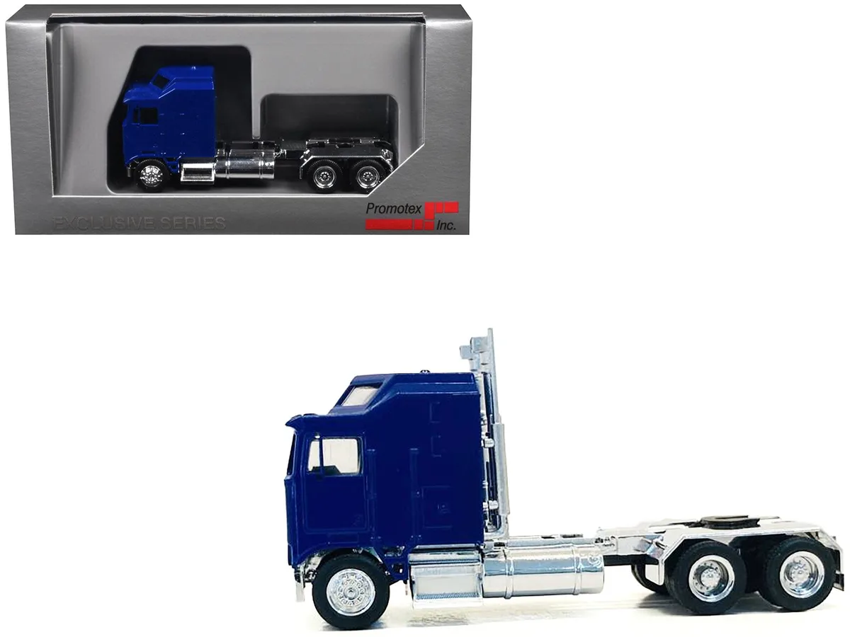 Promotex Promotex Kenworth K100 1-Bar Grill X-Long Chrome Chassis Blue 1/87 Hobby Collectible — product photo