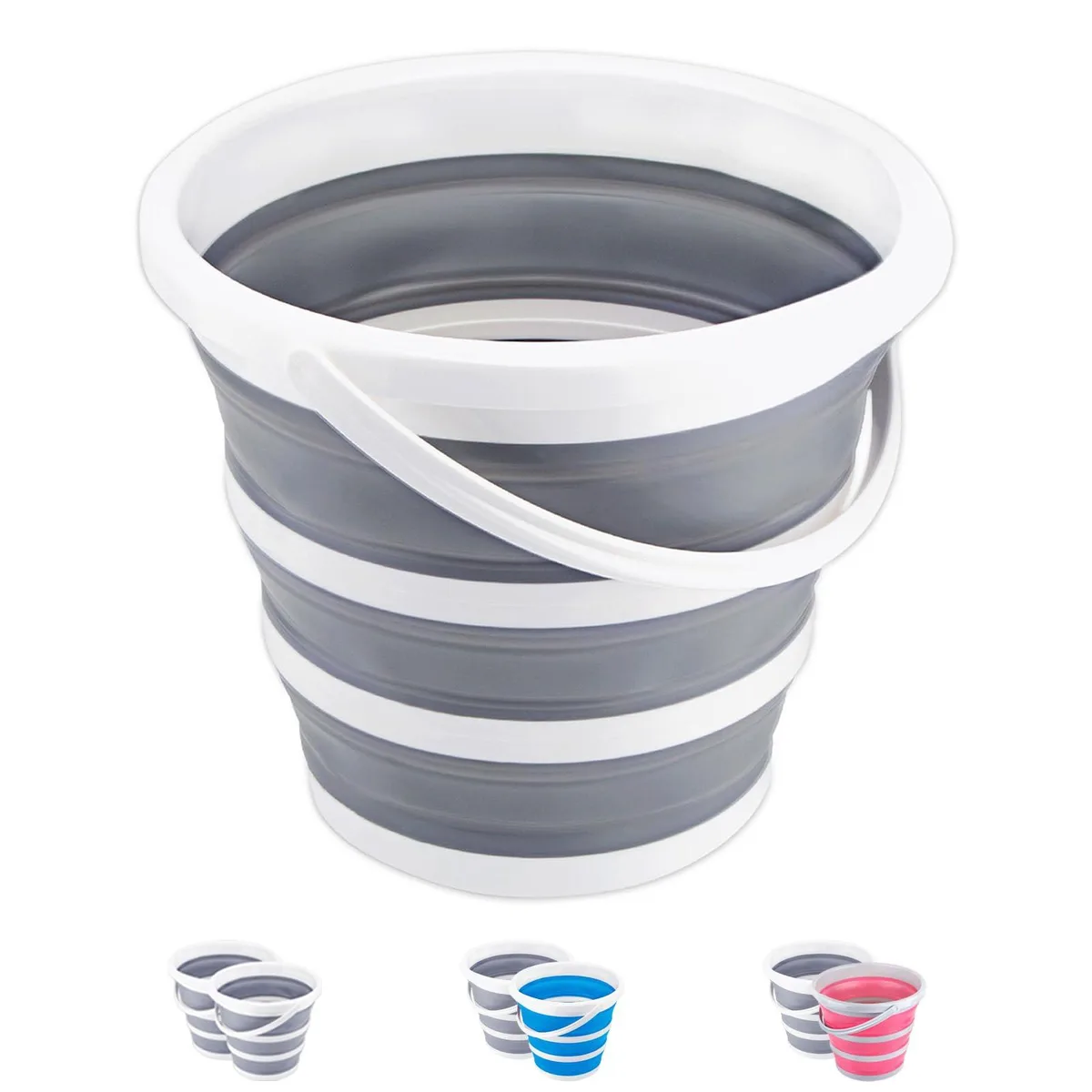 3M Collapsible Bucket 10L 2.6 Gallon White — product photo