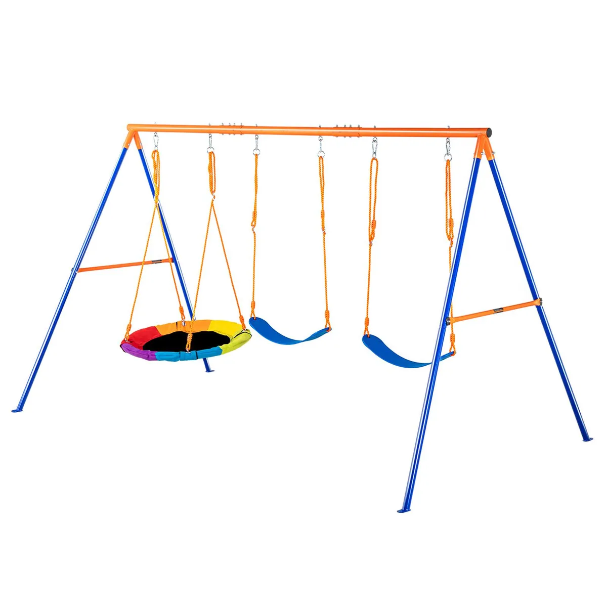 VEVOR VEVOR A-Frame Swing Set 600 lbs 32 in Saucer 2 Belt Seats — product photo
