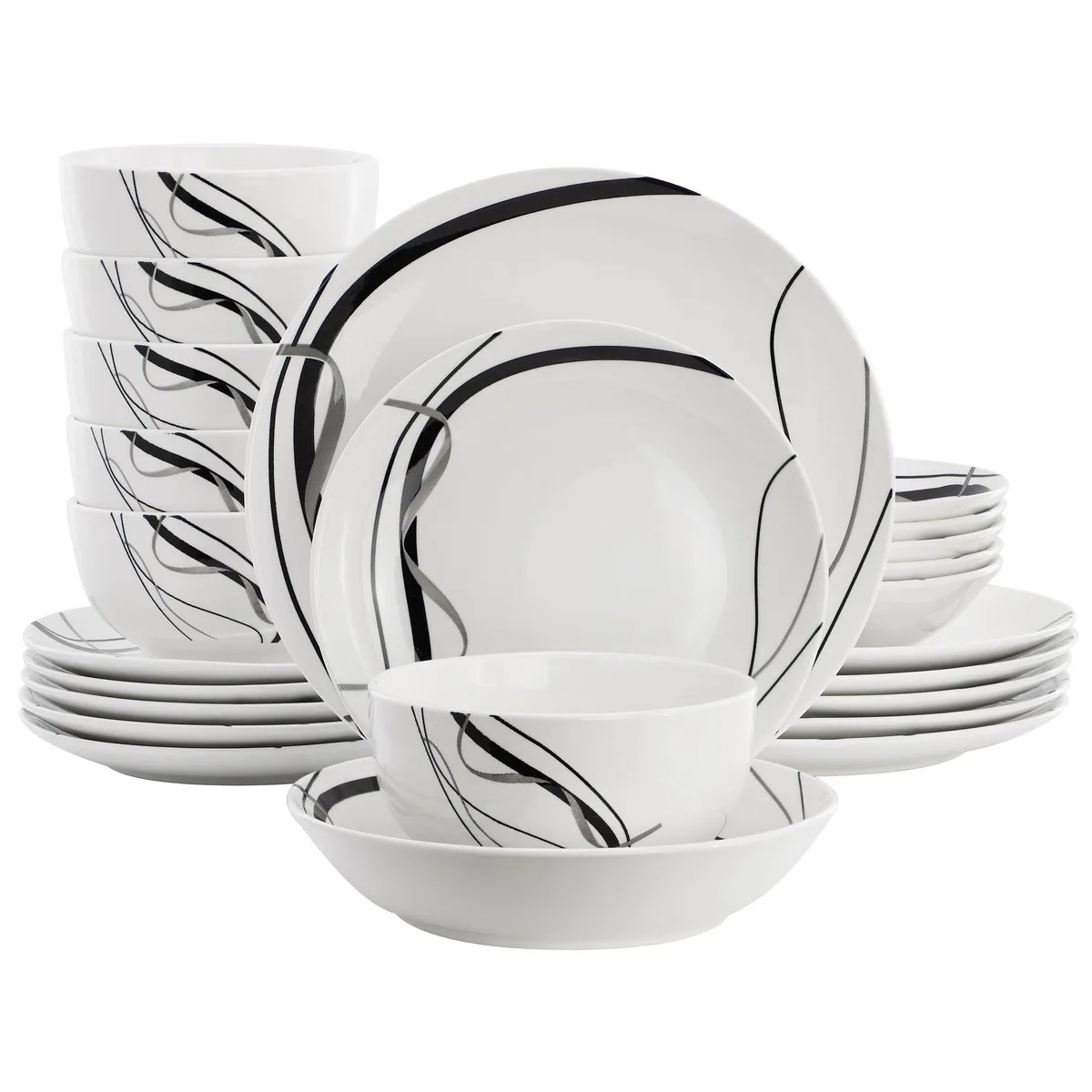 Elama Elama Sarah 24 Piece Porcelain Dinnerware Set — product photo