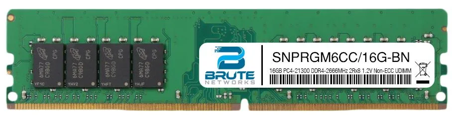 Brute Networks Brute Networks SNPRGM6CC/16G 16GB DDR4 2666MHz ECC UDIMM — product photo