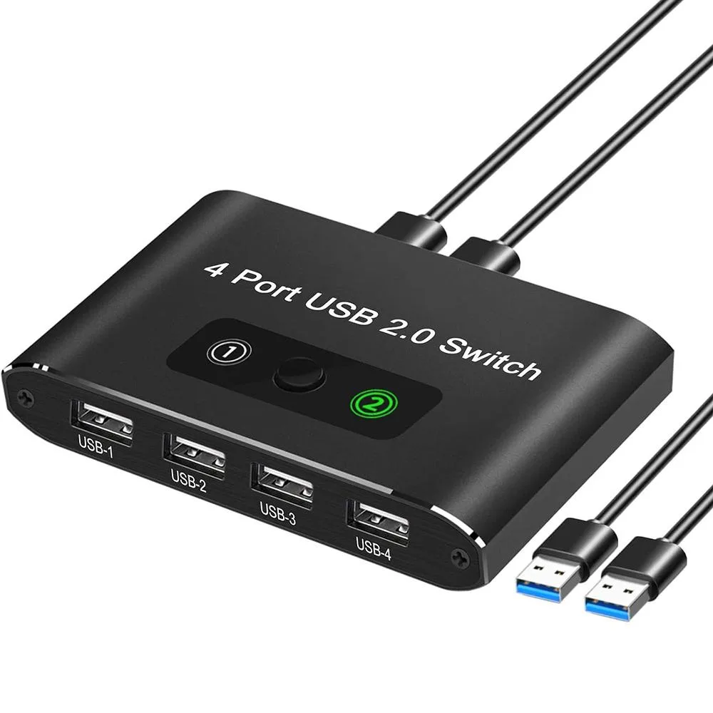 IHDAPP IHDAPP USB 2.0 Switch 2 in 4 Out KVM Switch — product photo