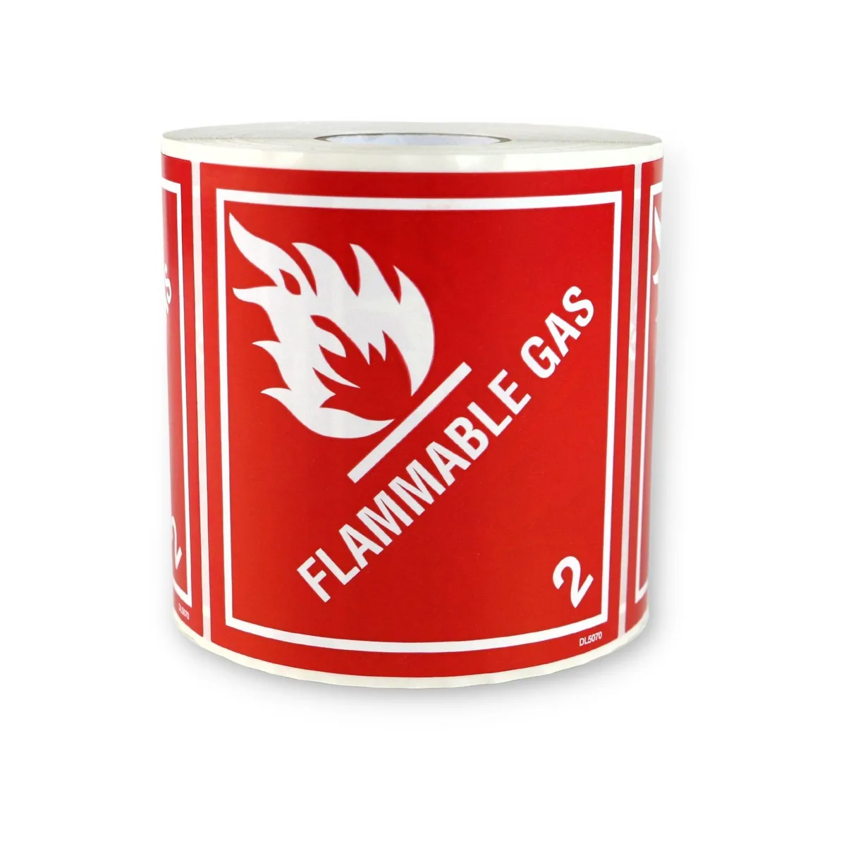 FindTape FindTape Regulated DOT Shipping Labels FLAMMABLE GAS 500 DL5070 — product photo
