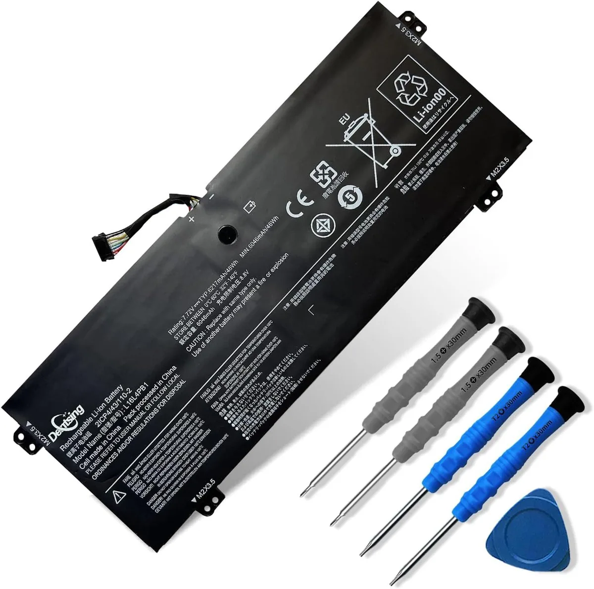 PISKEKAT PISKEKAT L16L4PB1 laptop battery 7.72V 48Wh 6217mAh for Lenovo Yoga 720-13 730-13 — product photo