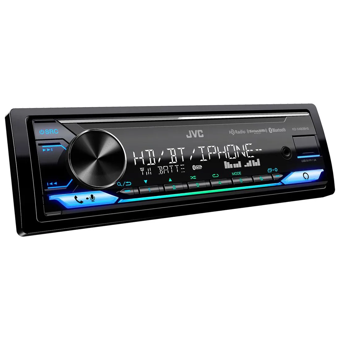 JVC JVC KD-X480BHS Digital Media Receiver with Alexa and HD Radio — product photo