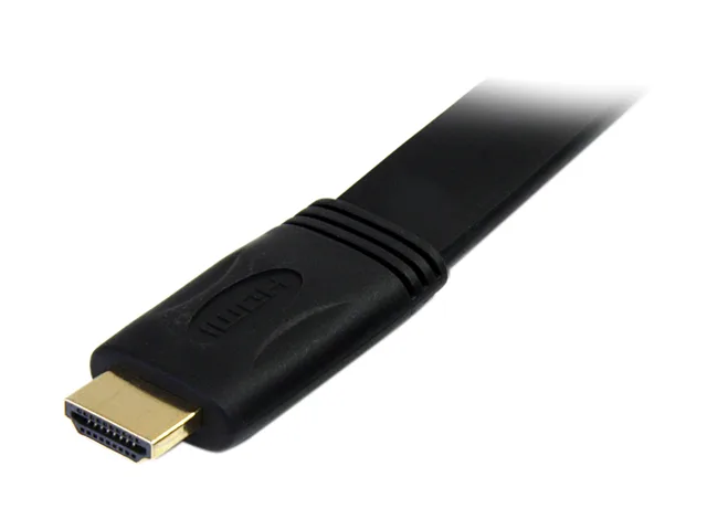 STARTECH STARTECH HDMIMM6FL 6 ft flat HDMI cable 1.4 28 AWG 19 pin male to male — product photo