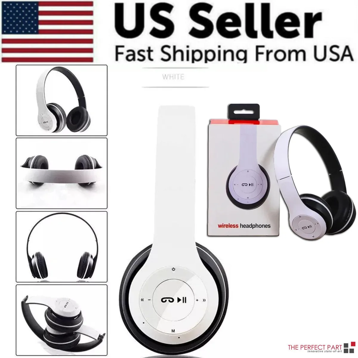 The Perfect Part The Perfect Part JoYM90 Bluetooth 5.0 headset 40mm White — product photo