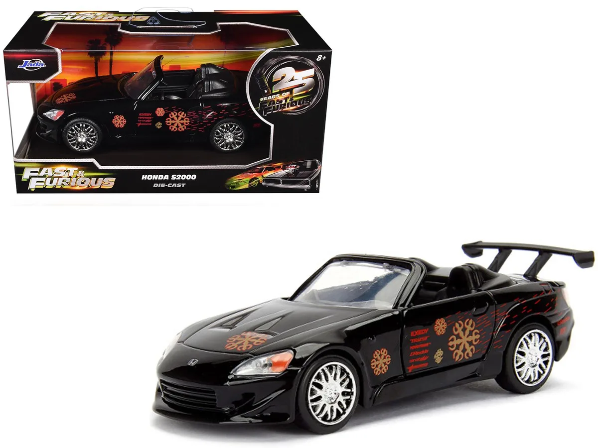 Jada Jada Honda S2000 Convertible Black 1/32 Diecast "25 Years Fast &amp; Furious" hobby collectible — product photo