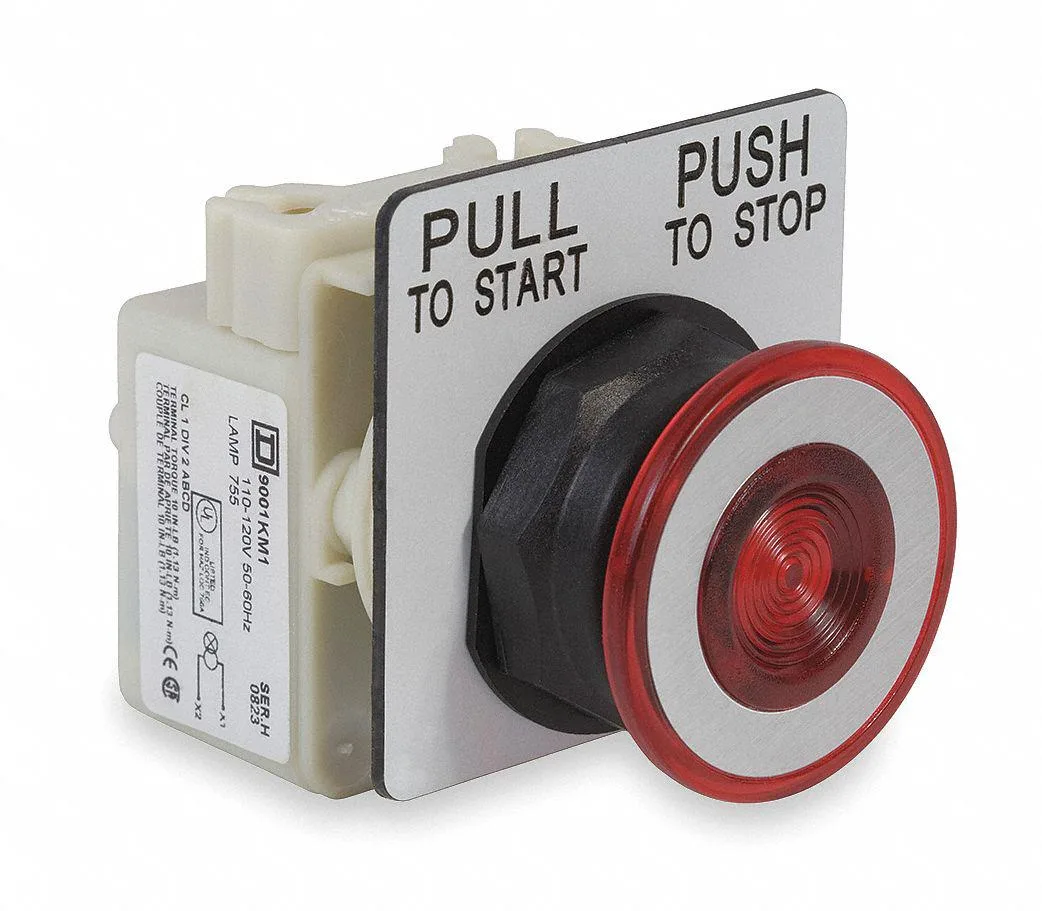 Schneider Electric Schneider Electric 9001SKR9P1R Illuminated Push Button 30 mm Red — product photo