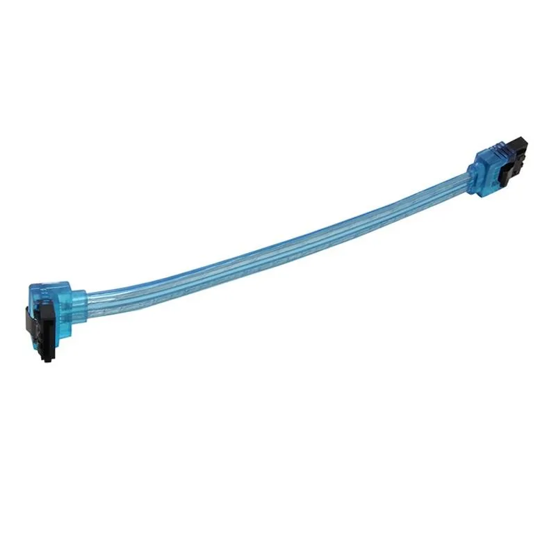 EN-Labs EN-Labs SATA6UVBL90 SATA cable 90° to 180° 6" UV Blue — product photo