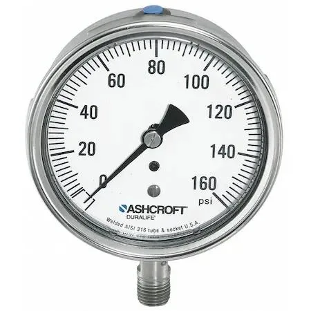 Ashcroft Ashcroft 351009 Industrial Pressure Gauge 0 to 60 psi 3 1/2 in Dial — product photo