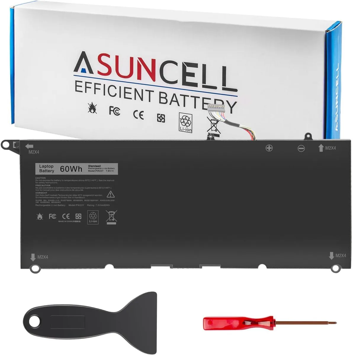 PISKEKAT PISKEKAT PW23Y 60Wh laptop battery for Dell XPS 13 9360 — product photo