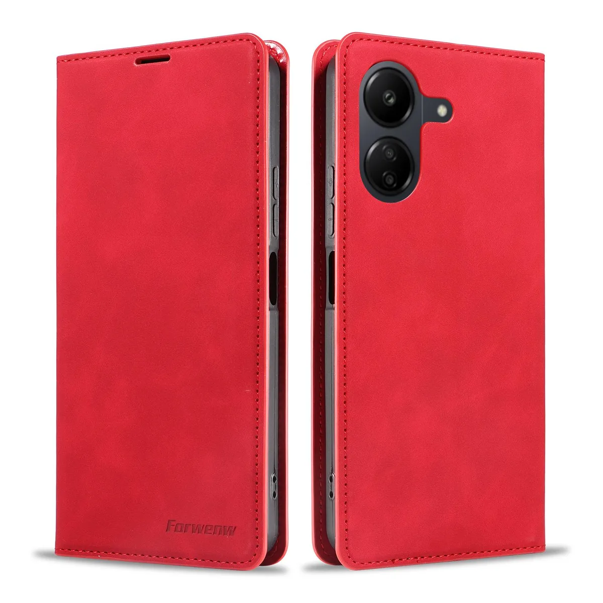 BONAEVER BONAEVER Wallet Case for Xiaomi Redmi 13C 4G / 5G Red — product photo