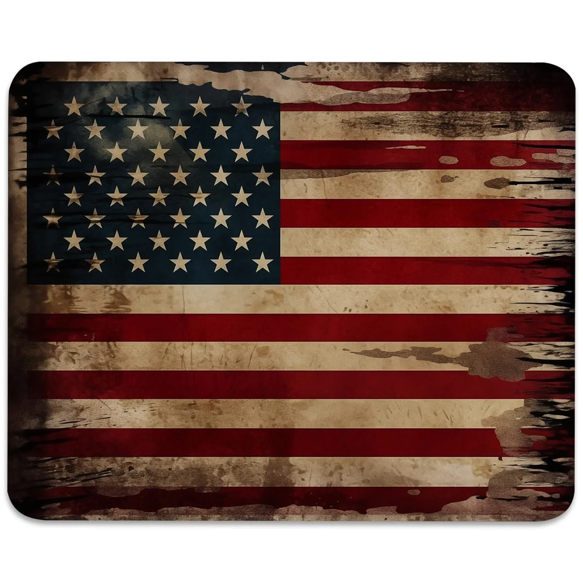 Eiszuso Vintage American Flag Mouse Pad 10.2x8.3in 3mm — product photo