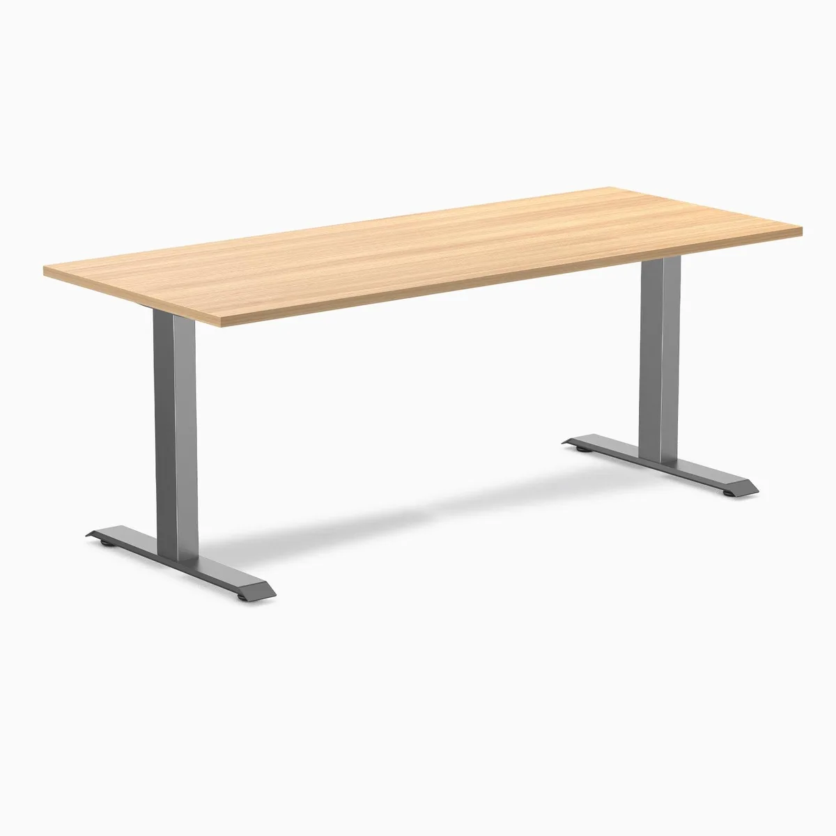 Desky Desky Zero Laminate Office Desk Sublime Teak 70.9 x 29.5 in Space Gray — product photo