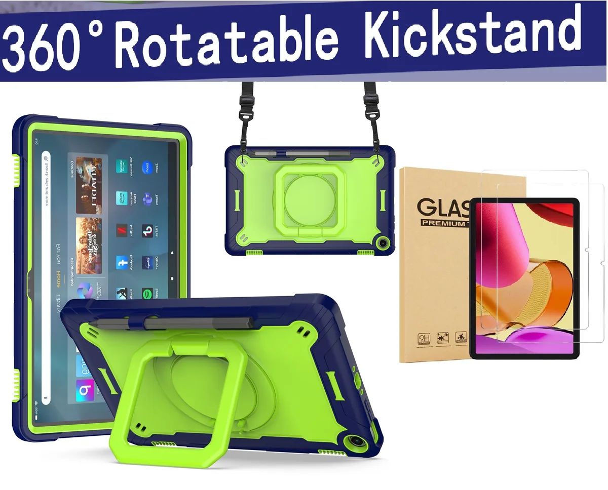 anicestore anicestore rugged case for Fire Max 11 2023 13th gen Blue/Green — product photo