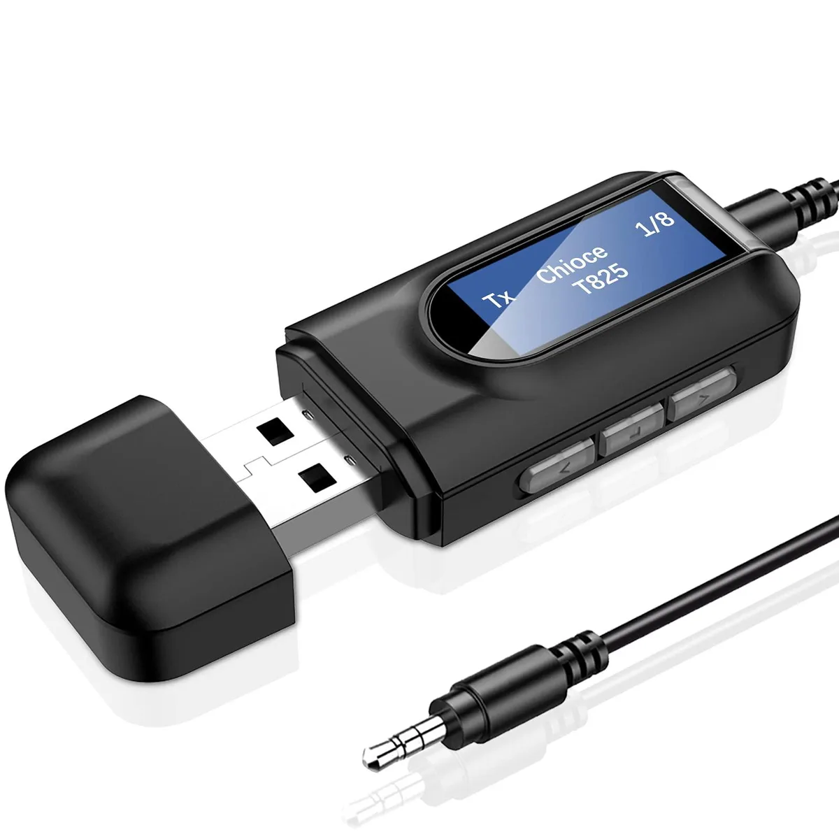  Wodgreat Bluetooth 5.0 Audio Transceiver with LCD Screen — product photo