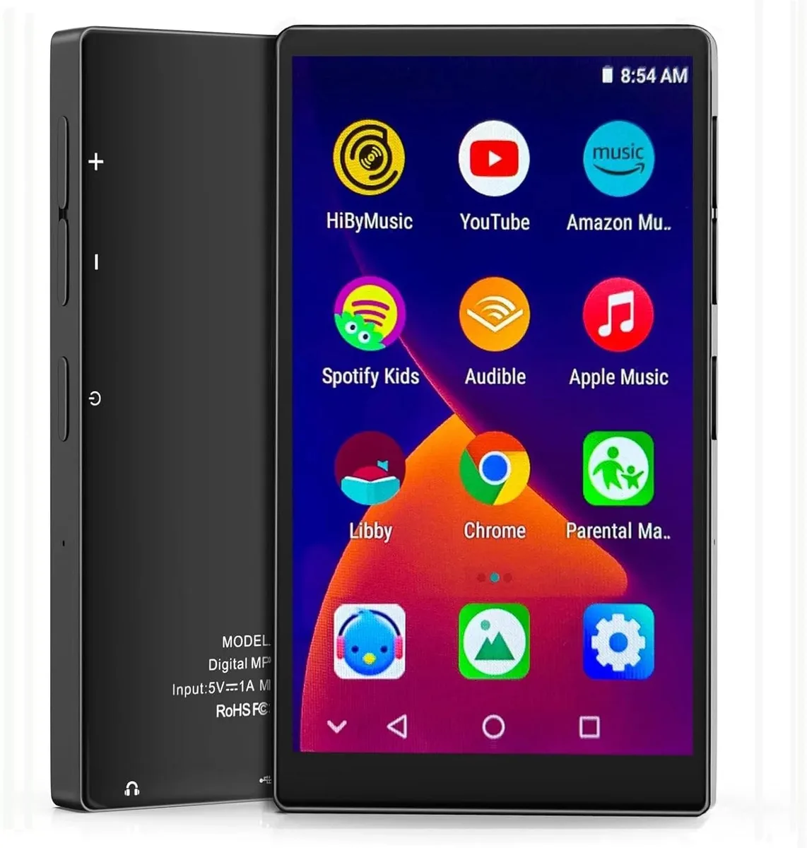 SOEWIOU SOEWIOU 4.0" Touch MP3 Player 96GB Bluetooth 5.0 Android 8.1 — product photo