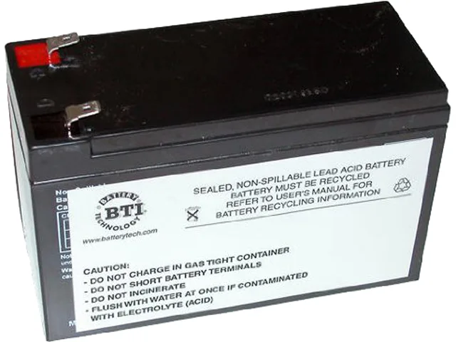 Battery Technology Inc. Battery Technology Inc. RBC2-SLA2-BTI 12V 7.2A 1-cell sealed lead-acid ups replacement battery — product photo