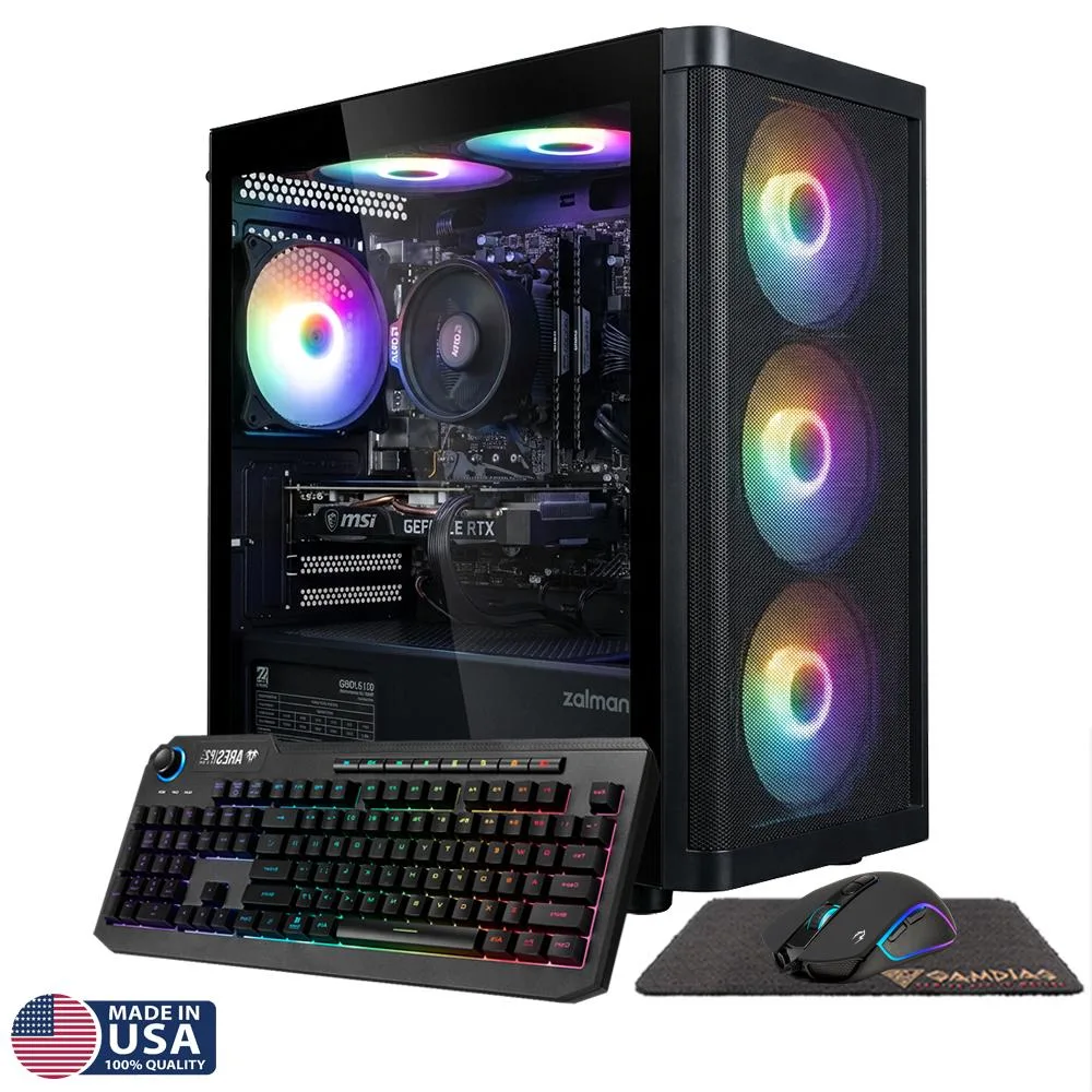Gigatech Gaming Gigatech Gaming Apollo-7L1-24 gaming PC Ryzen 5 5500 RTX 5050 32GB DDR4 1TB SSD — product photo