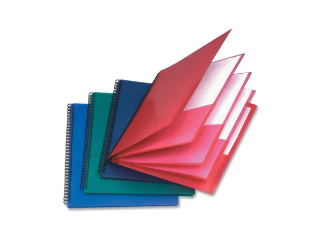 Esselte Esselte 8-Pocket Folder Wire Bind Letter 200 Sh Capacity Assorted 5740404 — product photo