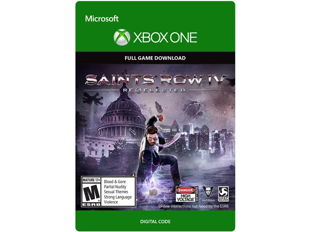Deep Silver Inc. Deep Silver Inc. G3Q-00019 Saints Row IV: Re-Elected XBOX One downloadable game — product photo