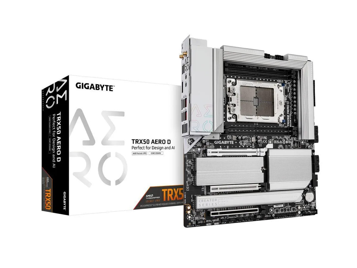 GIGABYTE GIGABYTE TRX50 AERO D AMD sTR5 EATX Motherboard — product photo