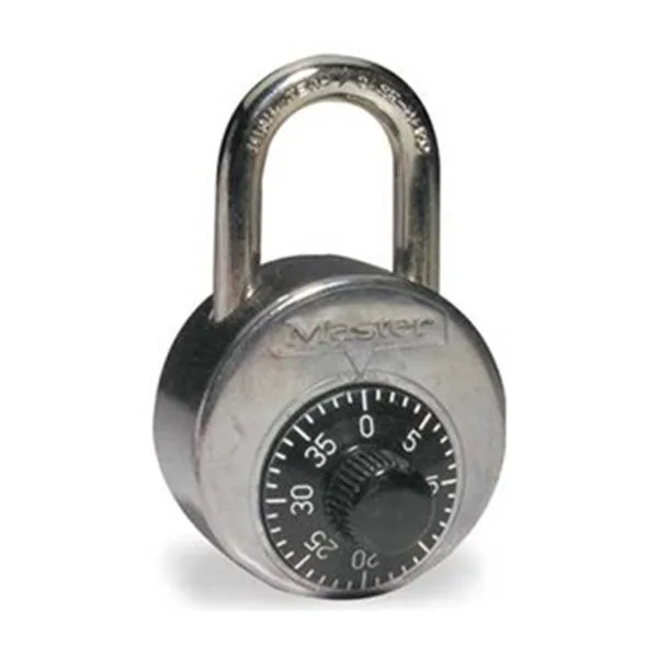 Stainless steel combination padlock with front dial and boron shackle