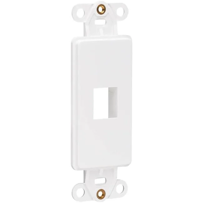 Tripp Lite Tripp Lite Center Plate Insert Decora Vertical 1 Port White — product photo