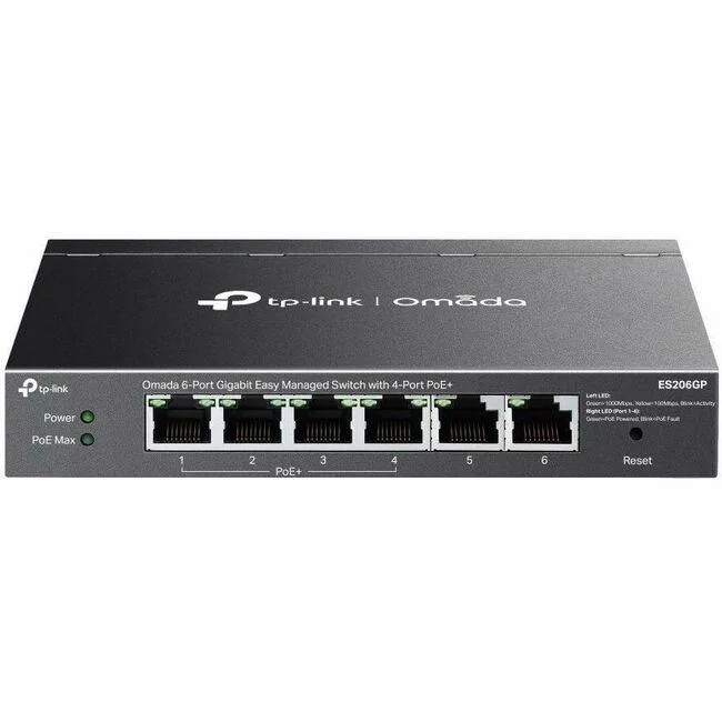 TP-Link TP-Link Omada 6-Port Gigabit Easy Managed Switch 4 PoE+ 65 W network switch — product photo