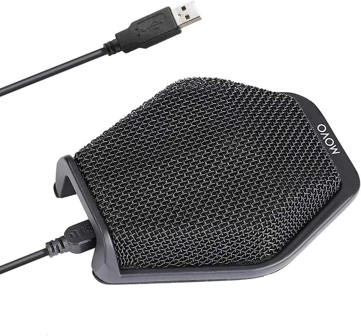 Tabletop USB conference microphone with 6.5ft cable