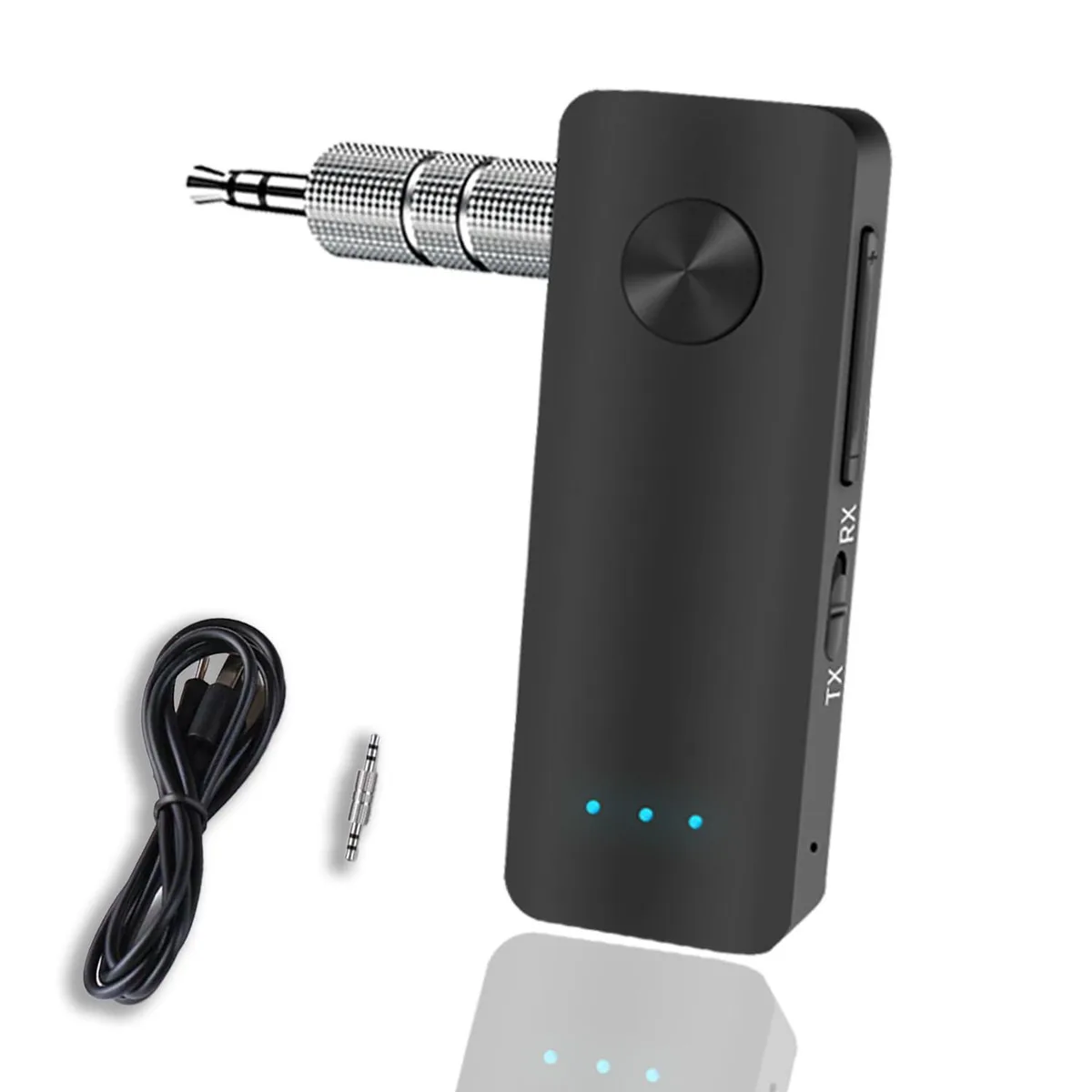  Scosche LF-AT-BT006-2603 Bluetooth 5.3 AUX 2-in-1 car adapter — product photo