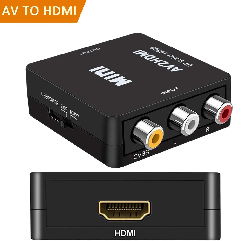 LUOM LUOM RCA to HDMI 1080P 60Hz Black audio video converter — product photo