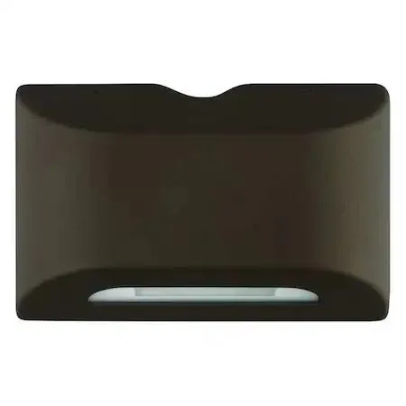 Rectangular brown aluminum emergency light kit with four fixed LED heads