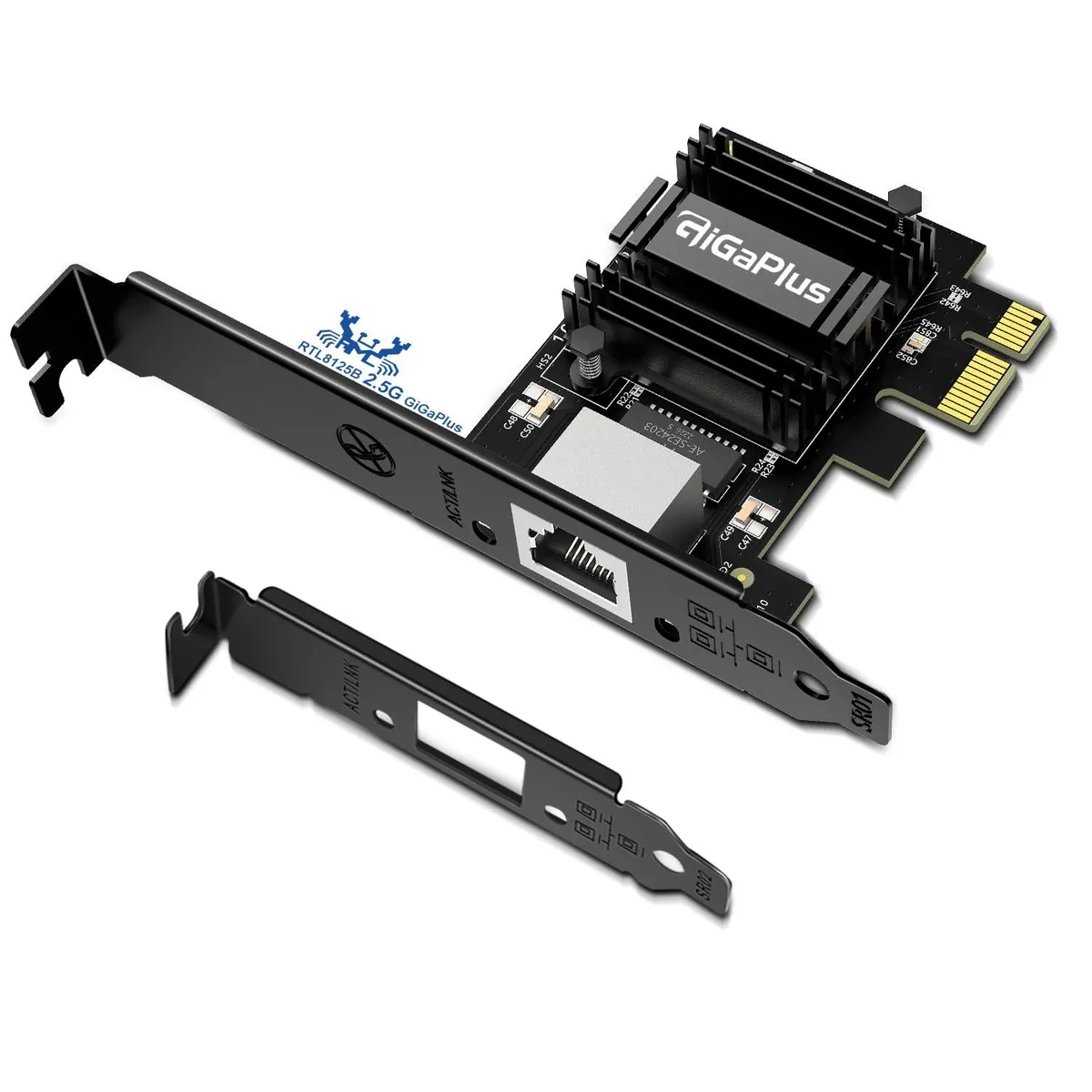  GigaPlus 2.5Gbps PCIe Network Card RTL8125B — product photo