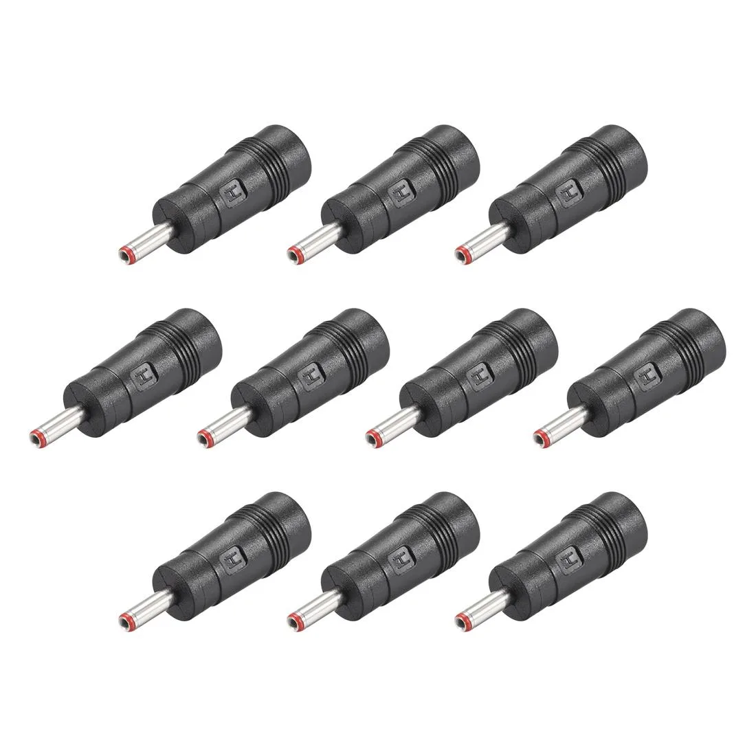 Unique-Bargains Unique-Bargains DC Power Adapter 3.5mm x 1.35mm Male to 5.5mm x 2.5mm Female Red 10pcs — product photo