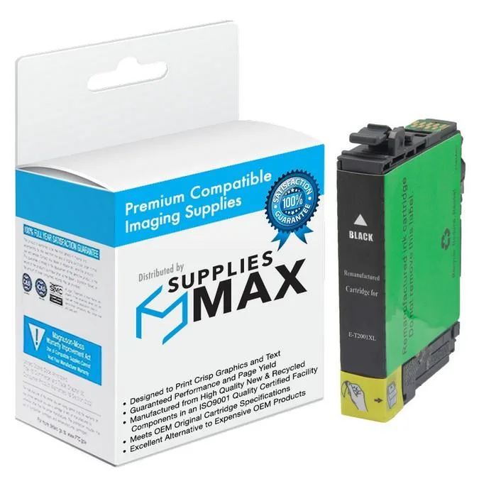 SuppliesMax SuppliesMax T200XL120 Black High Yield Inkjet Cartridge 500 Pages — product photo