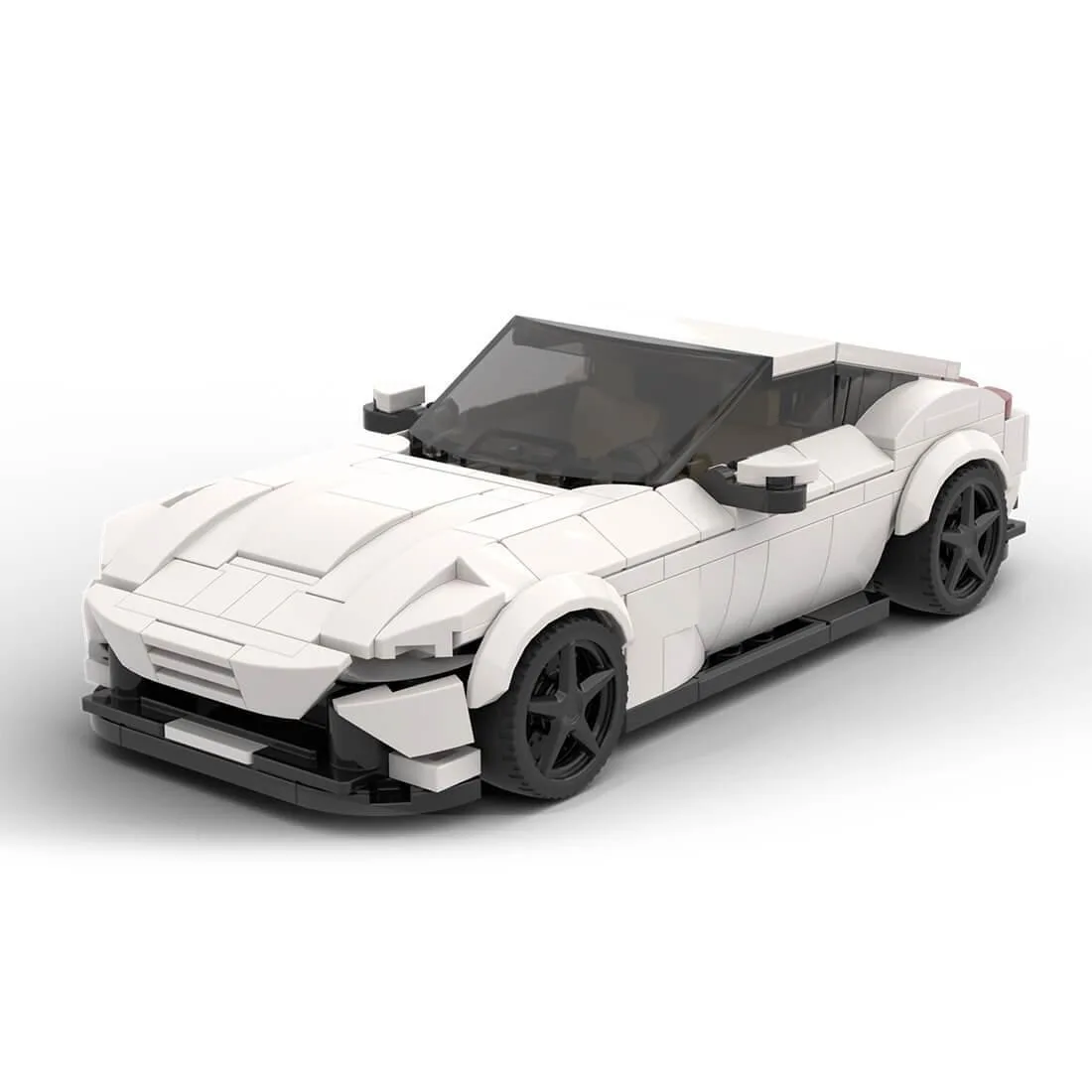 Colorful plastic building bricks for a sports car model, 395 pieces in a box