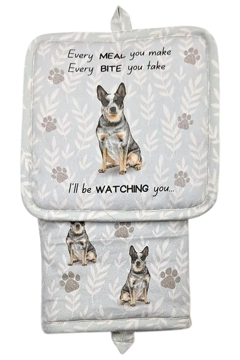 E&amp;S Pets E&amp;S Pets Australian Cattle Dog 3 Piece Kitchen Set — product photo