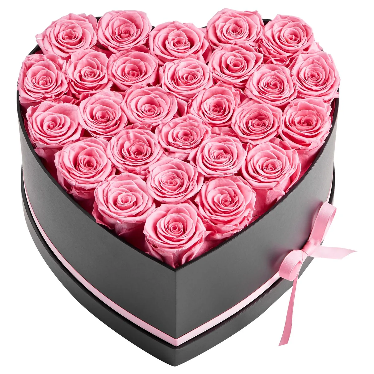 VEVOR VEVOR Forever Flowers 27 Preserved Roses Heart Box Sweet Pink — product photo