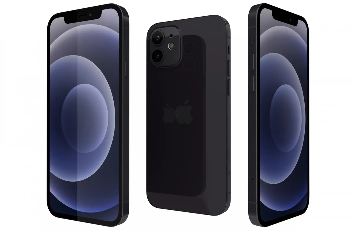 Apple Apple iPhone 12 4GB/64GB Black cell phones - unlocked — product photo
