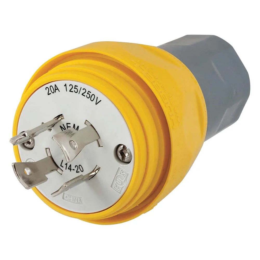 Hubbell Incorporated Hubbell Incorporated HBL26W74 Watertight Locking Plug L14-20P 20 A 125/250V AC — product photo