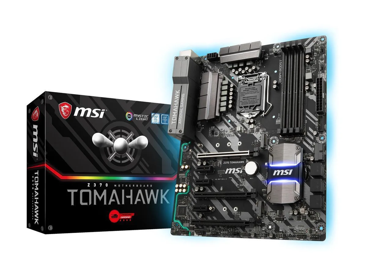 MSI MSI Z370 TOMAHAWK LGA 1151 (300 Series) HDMI SATA 6Gb/s USB 3.1 Intel motherboard — product photo