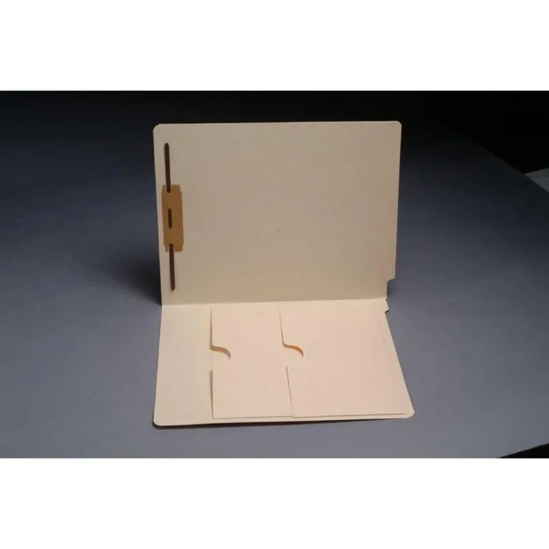 BSP FIling BSP FIling 11pt Manila File Folder End Tab Double Pocket Fastener Pos 1 Box 50 — product photo