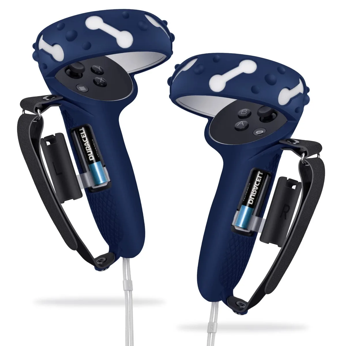 Lampelc Extended Silicone Controller Grips for Meta Quest 2 — Blue — product photo