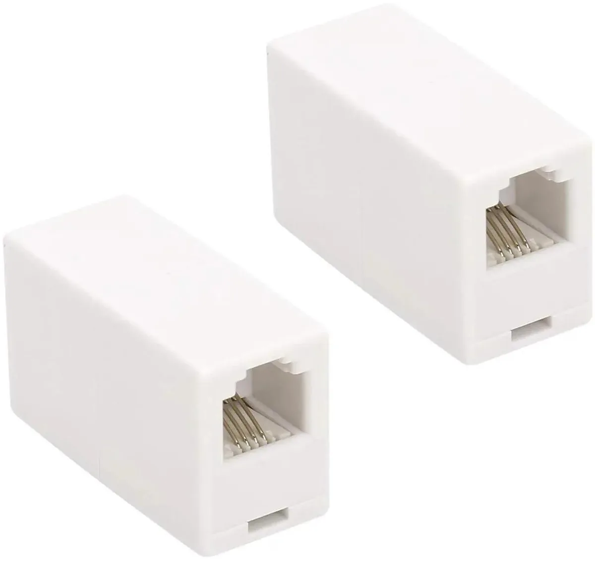 Vszerda Vszerda RJ11 6P4C Inline Coupler White 2 Pack — product photo